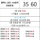 플렉스 로또 126회차 당첨자 이미지