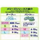일본수입제품 메리즈 기저귀 팬티형 기저귀 (NB,S,M,L,XL) 이미지