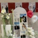 서귀포웨딩홀 | 제주 웨딩 웰컴보드｜애플 웨딩홀 크리스마스 레드 컨셉 웰컴보드 세팅 후기