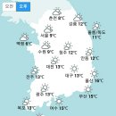 [오늘 날씨] 전국 가끔 구름많고 포근하지만 미세먼지 ‘나쁨’ (+날씨온도) 이미지