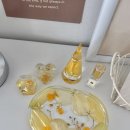 [부케 기프트 후기] 노란 튤립 카라 부케로 레진 트레이와 링홀더 세트 만들기