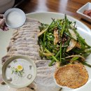 데이롱카페 목동깨비시장점 | [등촌/맛집] 깨비시장 블루리본 맛집 ‘깨비사골칼국수’ 여름 메뉴 콩국수 후기 - 수육·김치전 세트 추천