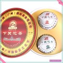 하관타차12년 Tea EXPO2012 광주차박람회기념 타차셑500g(생250g+숙250g) 운남 대엽종 쇄청모차엽원료 하관차창 12년출시품 병차원하관보이차 이미지