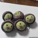 손뜨개 키링 만들기 | [뜨린이 탈출기] 짱짱이손뜨개나라, 두쫀쿠 코바늘 키링 DIY