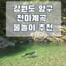 기대만족 양구점 | 강원도 양구 천미계곡 물놀이 후기