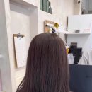 긴머리 소녀 | 겨울에 어울리는 여자 긴 머리 매트브라운 염색후기. 울산 삼산 미용실 하이디헤어