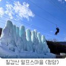 알프스마을영농조합법인 | 청양 칠갑산 알프스마을 얼음분수 축제 후기