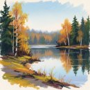 부드러운 감성 오일파스텔 이미지