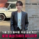 페이크블루 | 40대 직장인 로엠 페이크레더 미디자켓 하나로 코디 고민 끝낸 솔직 후기