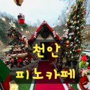 휴양림길 | 천안 애견동반 가능한 크리스마스 카페 브런치맛집 눈 내리는 피노카페 내돈내산 후기