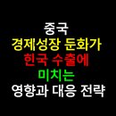 신동방 | 중국 경제성장 둔화가 한국 수출에 미치는 영향과 대응 전략
