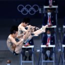 우하람·김영남, 한국 첫 출전 ‘싱크로 다이빙’ 7위로 마감 이미지