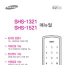 도어락 SHS-1321 / SHS-1521 핸들분리형, RF카드, 비밀번호(SHS-1320에서 실내측 변경) 이미지