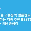 정치과의원 | 서울 오류동역 임플란트 싸고 잘하는 치과 추천 BEST5 | 가격·비용 총정리