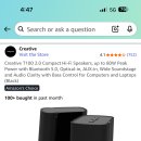 Pc용 스피커 팔아요 creative t100 $50 이미지