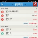 1월 23일 가계부(1차목표3300:30) 이미지