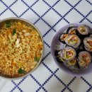김밥에 라면 이미지