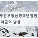 부부간부동산명의변경인데, 왜 세금이 발생 이미지