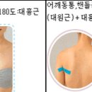 어깨 통증 테이핑 이미지