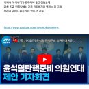 윤석열 탄핵준비 의원연대 제안 기자회견 (계엄령 관련인 듯) 이미지