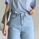 바리 42 리싸이클 5부 데님 1color 3size 이미지