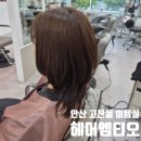 헤어엠 | 안산 고잔동 미용실 헤어엠티오. 탈색 없이 애쉬 브라운 염색 후기.