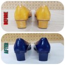 The # 명품크리닝 | 페라가모 바라 펌프스 옐로우 → 딥블루 컬러체인지 복원 후기 ✨