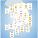 전국 대부분이 영하권인 실시간 전국 기온.jpg 이미지