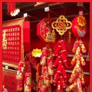 중국 춘절의 붉은 물결 이미지