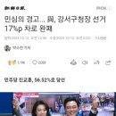 민심의 경고... 與, 강서구청장 선거 17%p 차로 완패 이미지