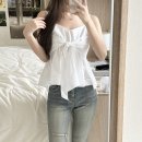 르플레인 마벨 블라우스 후기 (뷔스티에 여자 봄옷 코디)