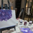 즐거운 유화 | 문래미술학원 아코랩에서 보라보라한 유화 힐링