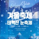 문곡소도동주민센터 | 겨울 강원도 축제 가볼만한 곳 태백산 눈축제 눈꽃축제 후기