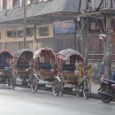 네팔 카트만두의 여행자 거리인 타멜지역의 아침풍경 이미지