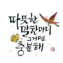 쓰는 기쁨 캘리그라피 이미지