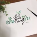 붓펜으로 그리는 캘리그라피 이미지