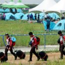 세계 스카우트 잼버리 : 한국에서 열사병으로 수백 명이 타격을 입었습니다. 이미지