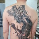 골든프라자(용프라자) | 수원 타투 용 등판 도안 대만족한 후기