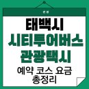 통리장 코스 | 태백시티투어버스 예약 혜택 요금 코스! 태백관광택시까지 완벽 정리!