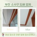 000-2-000135 | 부천 소사구 도배 업체 얼룩진 거실 천장 깔끔하게!