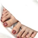 분당야탑2-A-8 | 네일오브윤 분당점 겨울패디 후기｜야탑네일 리본패디 이달의네일 완성도 미쳤다 자석네일, 리본네일