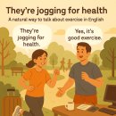 키즈 스터디 웍스(Kids Study Works) | [영어 한마디] They’re jogging for health
