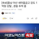 속보]충남 아산 새마을금고 강도 1억원 강탈…경찰 추적 중 이미지