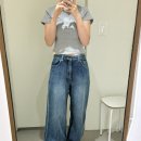 코스모페이지 | 프븏스 PVCS 코스모 워싱 데님 XS2, S1, S2 사이즈 비교 후기 - 167cm 착용 사진