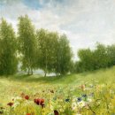 호숫가의아침 이미지