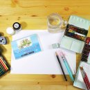 취미 수채화 교실 이미지