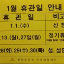 2025년1월 휴관일 안내(수원시국민체육센터) 이미지