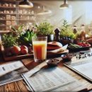 푸드와 플레이팅 디자인 이미지