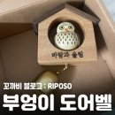 부엉이 도어벨 | [RIPOSO] 럭키올리벨 부엉이 도어벨 후기