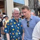 빌 클린턴 대통령과 세종문화회관 무대 뒷문 -1998 이미지